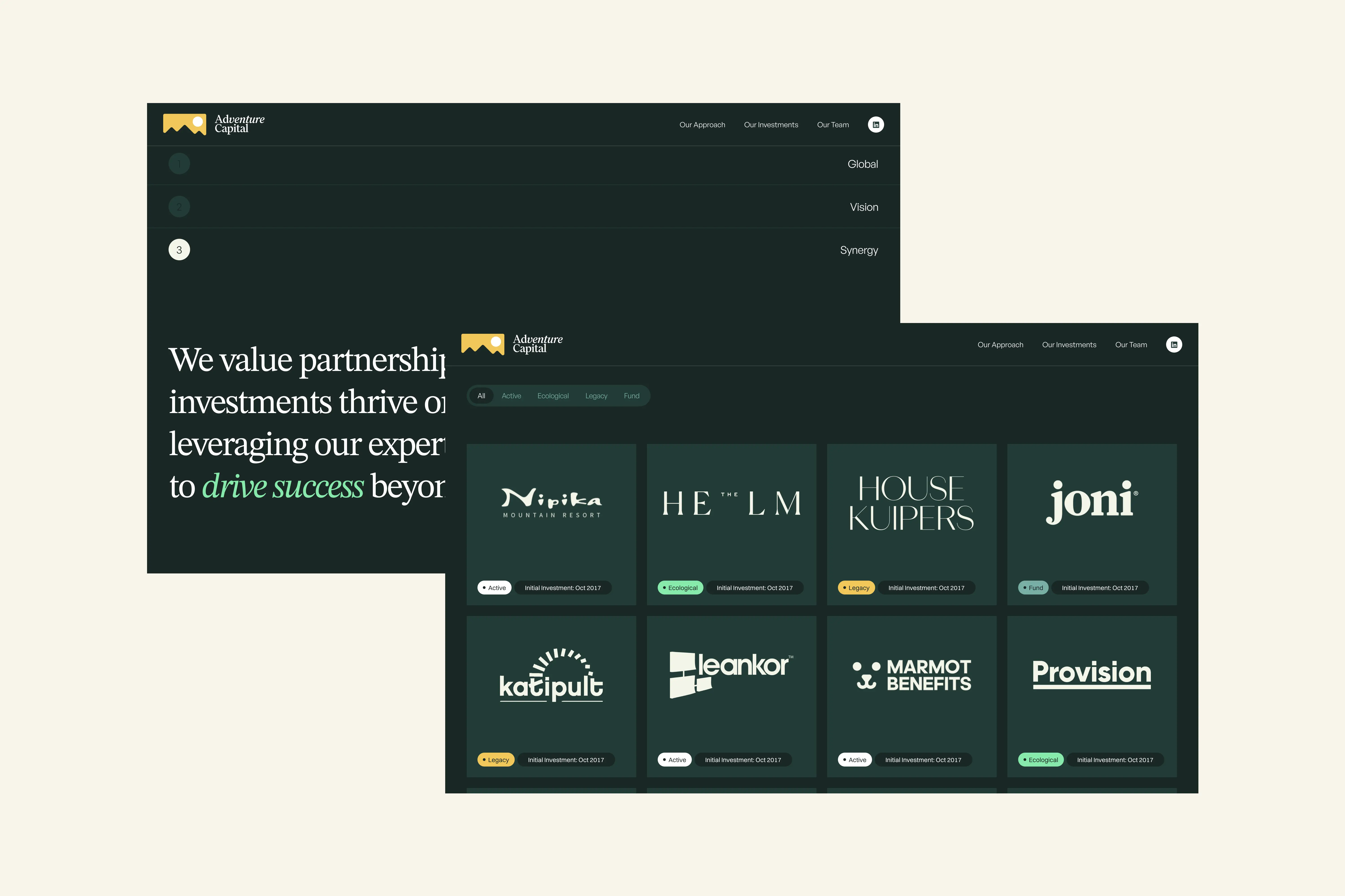 Adventure Capital branding, website design & development - image 4