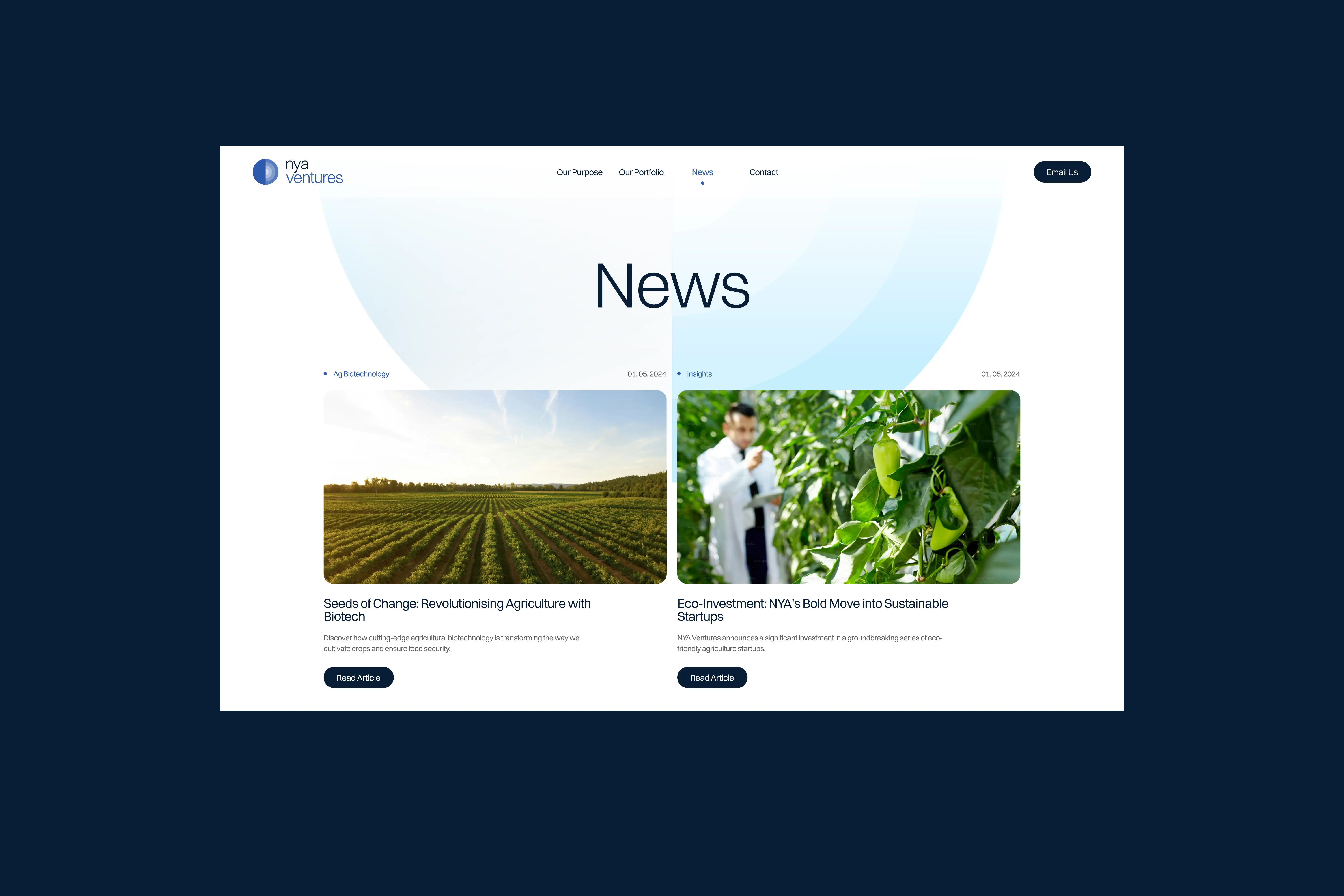 NYA Ventures branding, website design & development - image 6