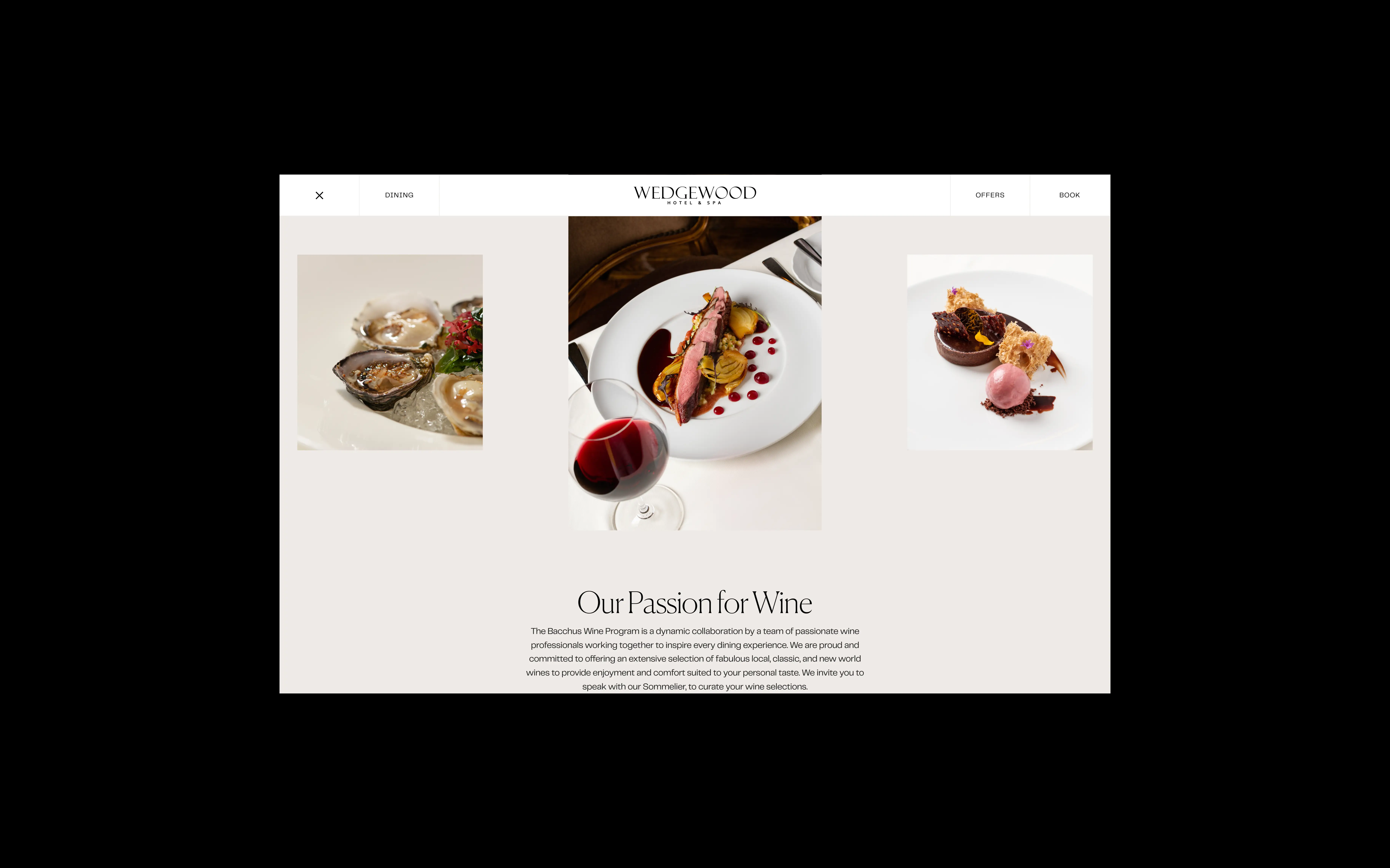 Wedgwood Hotel & Spa website design - image 2