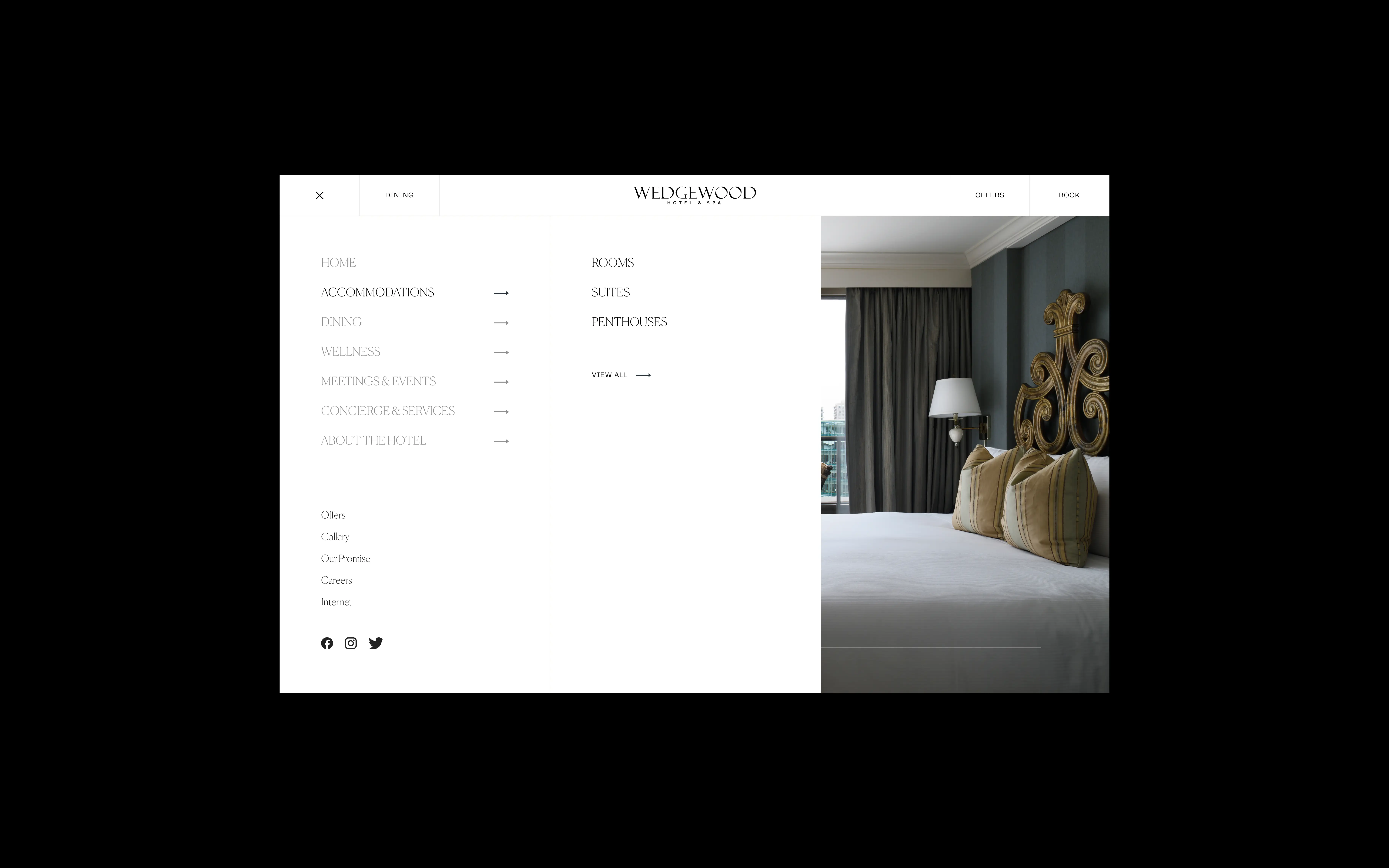 Wedgwood Hotel & Spa website design - image 3