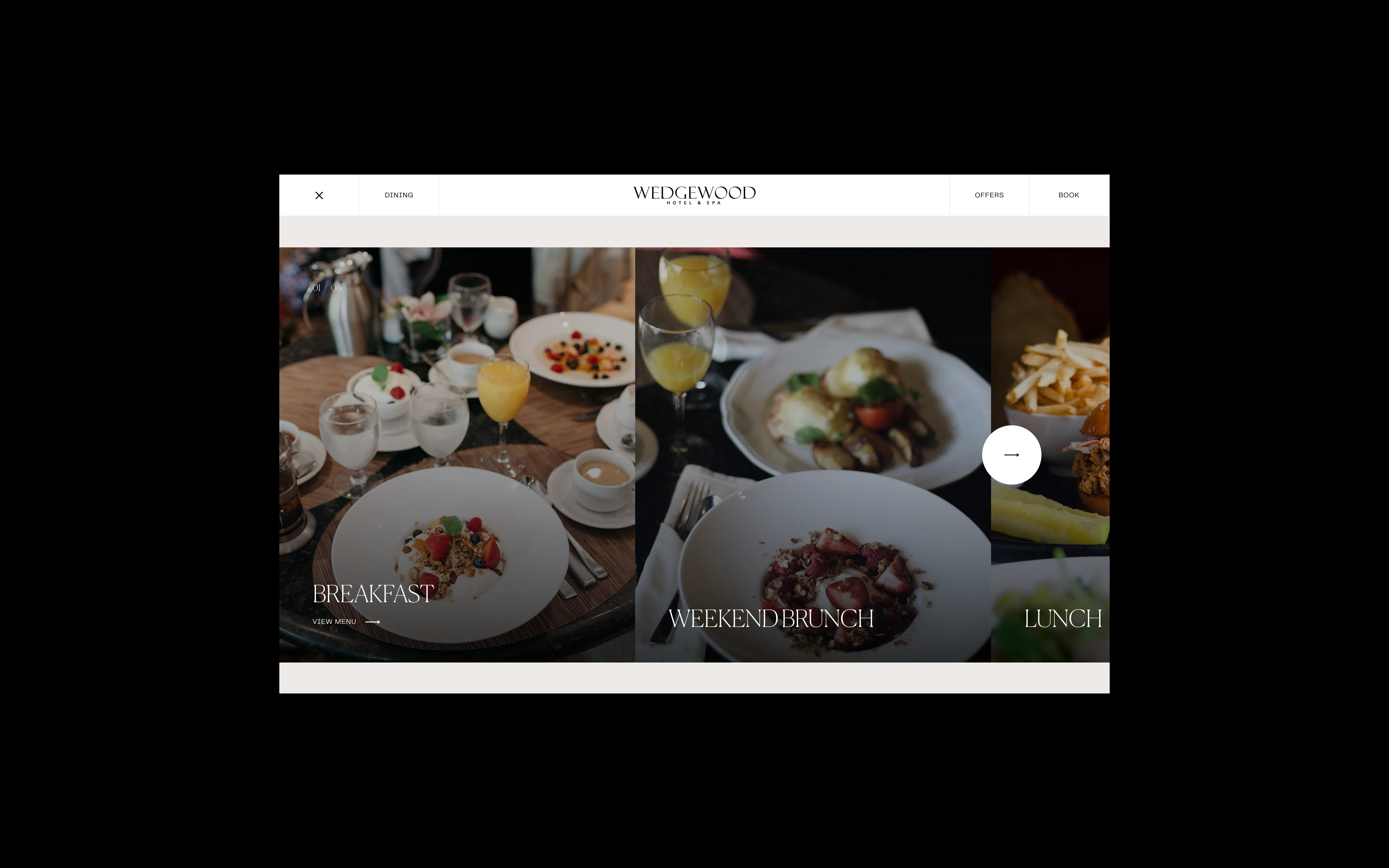 Wedgwood Hotel & Spa website design - image 4